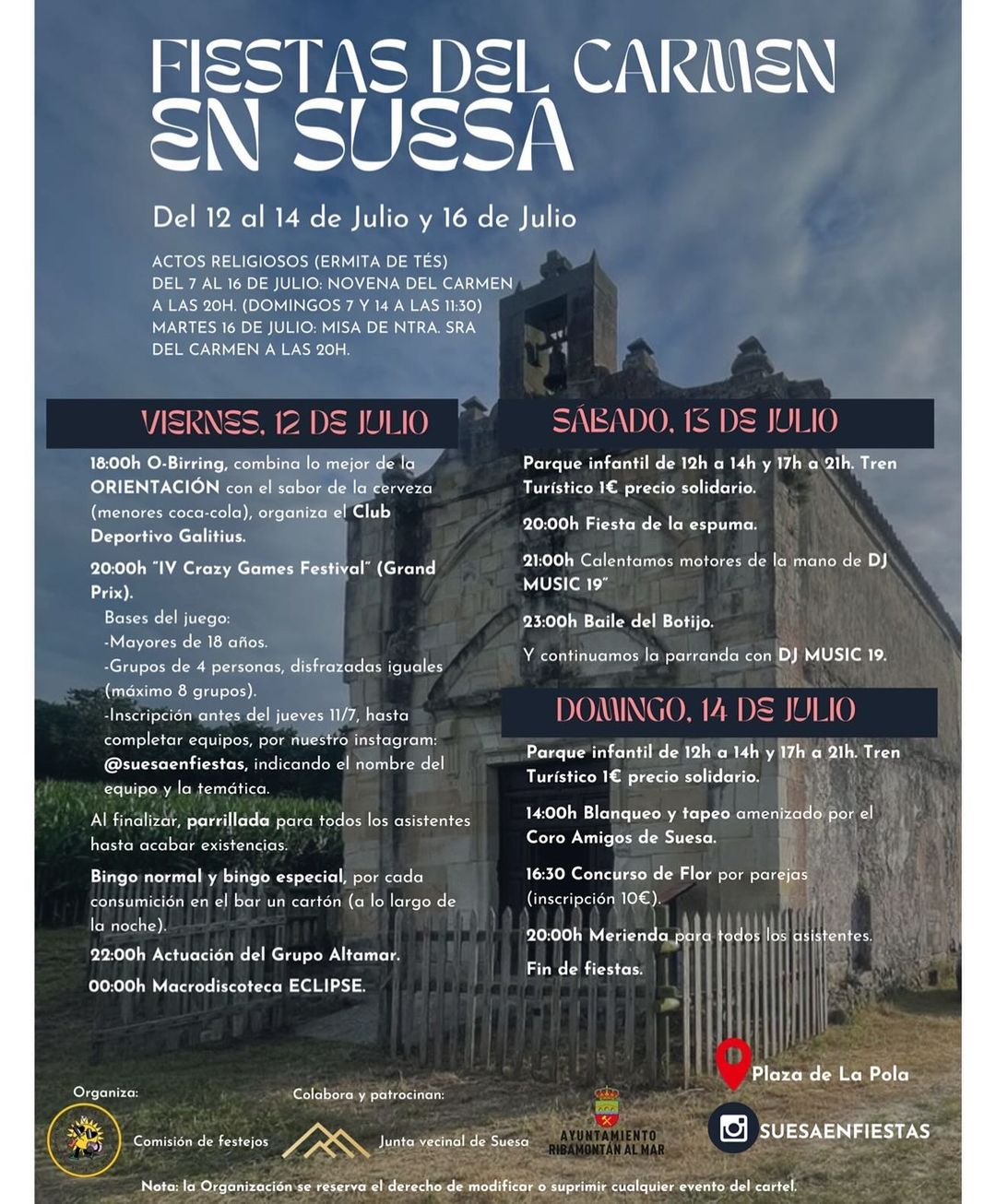 Fiestas del Carmen Suesa 2024