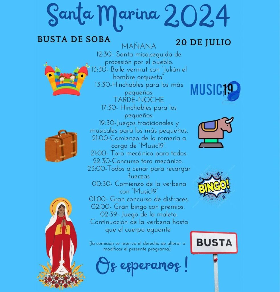 Fiesta de Santa Marina Busta de Soba 2024
