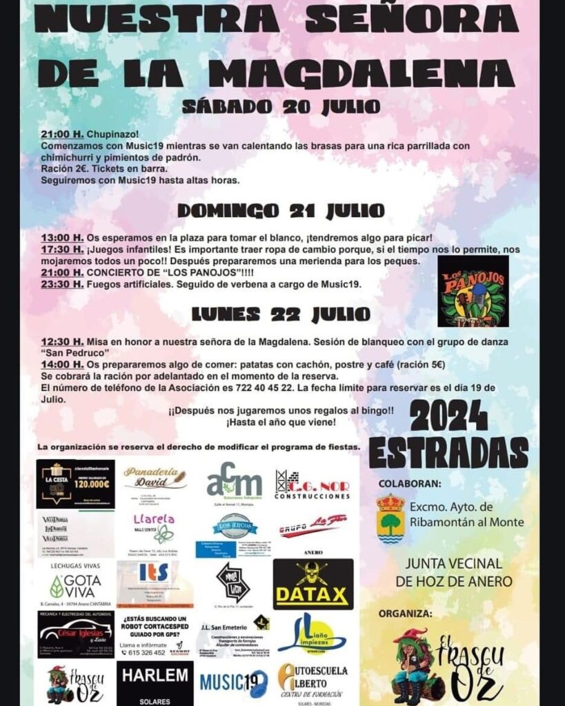 Nuestra Señora de la Magdalena Hoz de Anero 2024