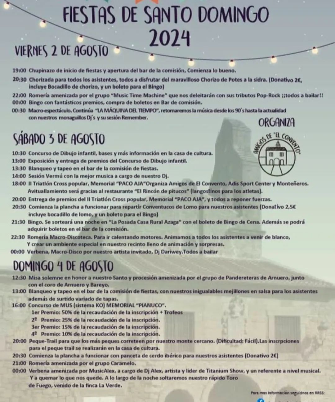 Fiestas de Santo Domingo El Convento 2024