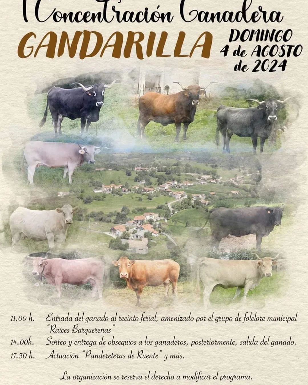 Concentración Ganadera Gandarilla 4 Agosto