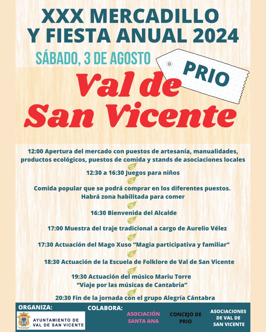 Mercadillo y Fiesta Anual Val de San Vicente 2024