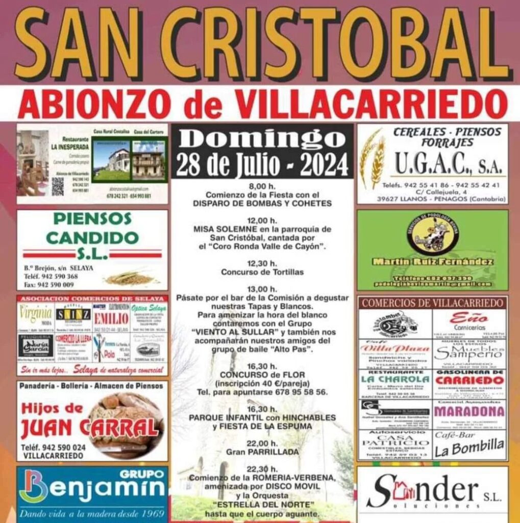 Fiestas de San Cristóbal Abionzo de Villacarriedo 2024