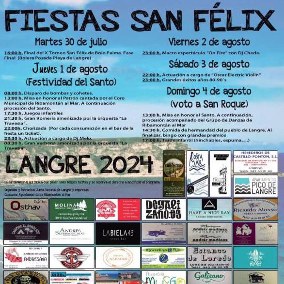 Fiestas San Félix Langre 2024