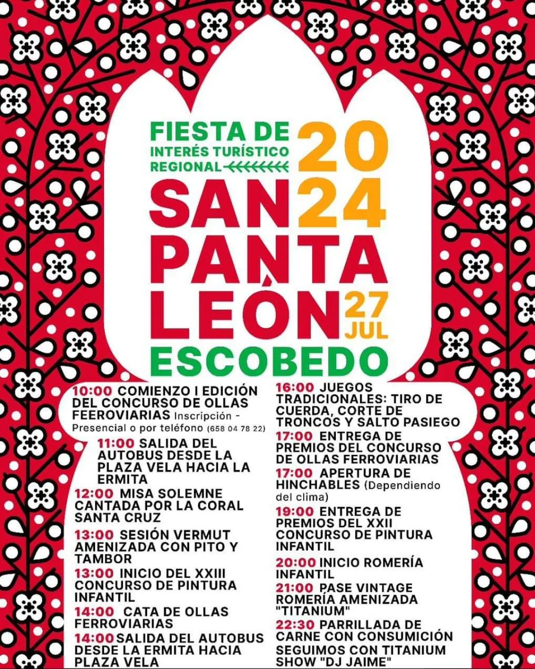 Fiestas de San Pantaleón Escobedo 2024