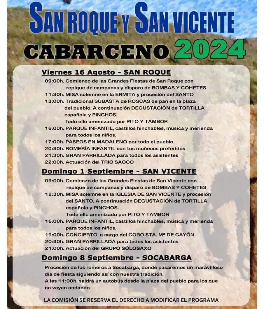 Fiestas de San Roque y San Vicente Cabárceno 2024
