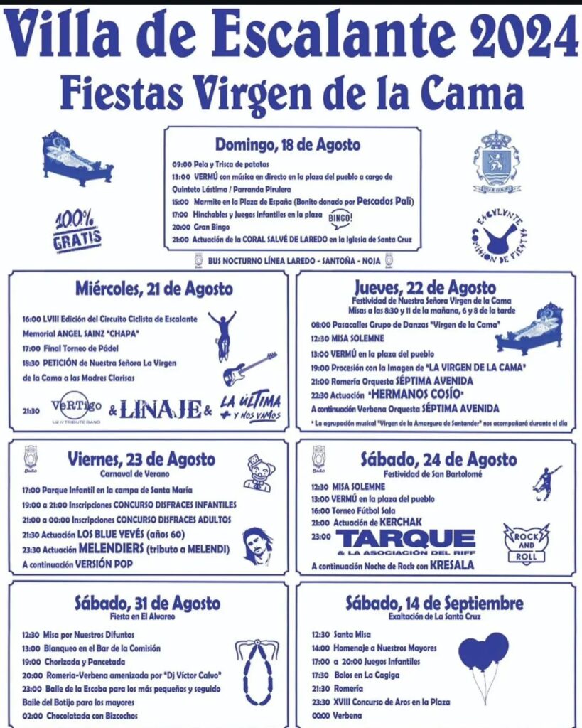 Fiestas de la Virgen de la Cama Escalante 2024