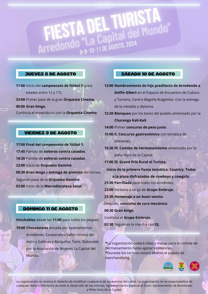 Fiesta del Turista Arredondo 2024