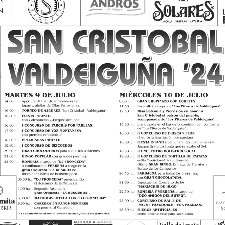 Fiestas de San Cristobal Valdeiguña 2024