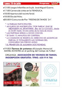 Fiesta de Santa Ana y Las Nieves Tanos 2024