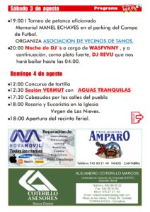 Fiesta de Santa Ana y Las Nieves Tanos 2024