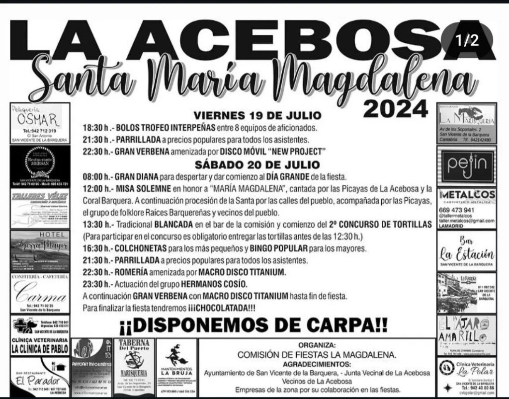 Santa María Magdalena – La Acebosa 2024