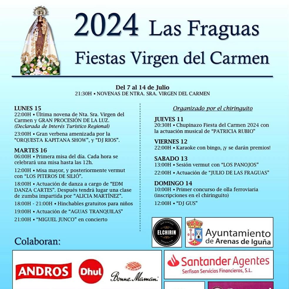 Fiestas de la Virgen del Carmen Las Fraguas 2024