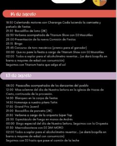 Fiestas Hazas de Cesto 2024