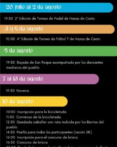 Fiestas Hazas de Cesto 2024