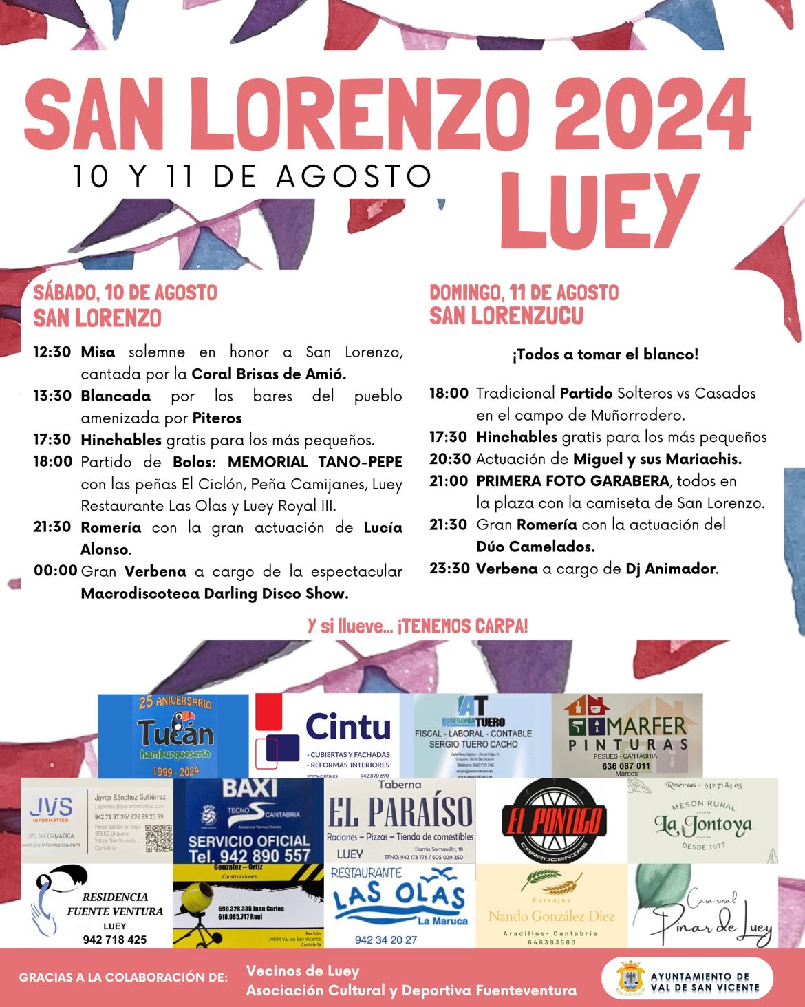 Fiestas de San Lorenzo Luey 2024