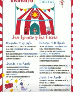 Fiestas de Las Nieves Cabrojo 2024