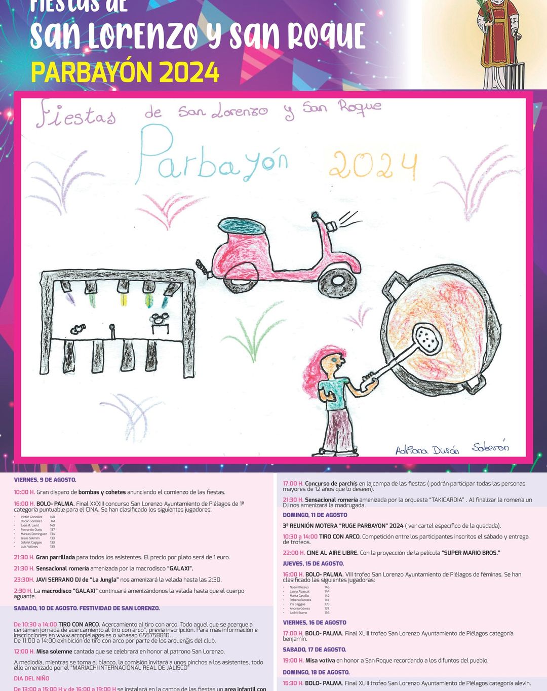 Fiestas de San Lorenzo y San Roque Parbayón 2024