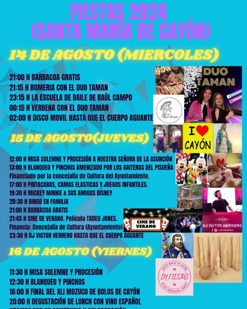 Fiestas de Santa María de Cayón 2024