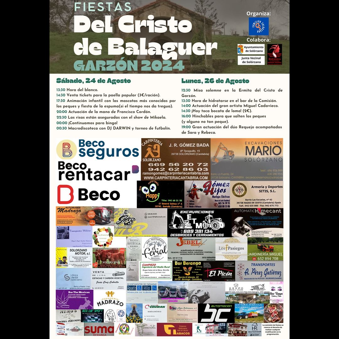 Fiestas del Cristo de Balaguer Garzón 2024