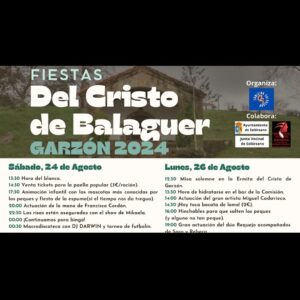 Fiestas del Cristo de Balaguer Garzón 2024