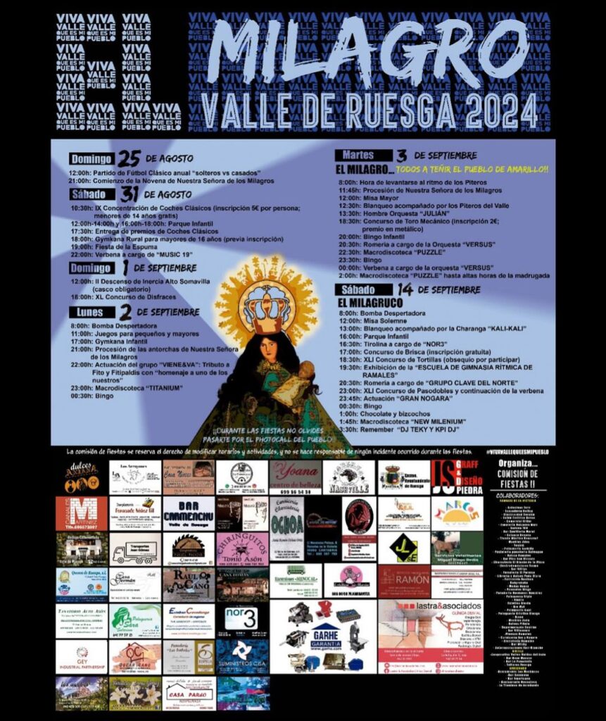 Fiestas del Milagro Valle de Ruesga 2024