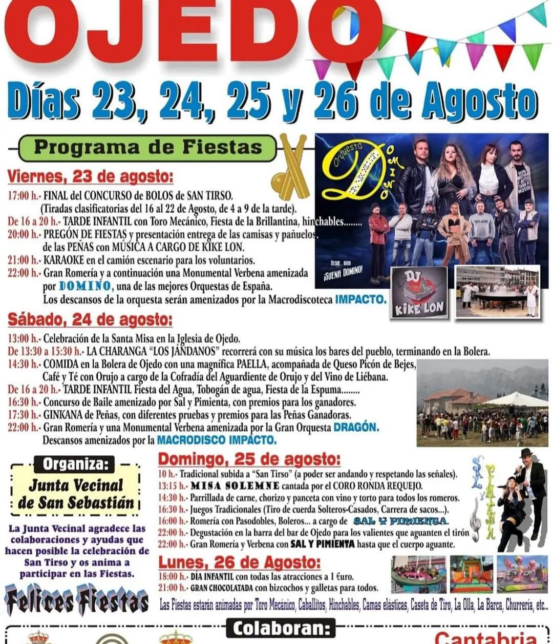 Fiestas de Ojedo 2024