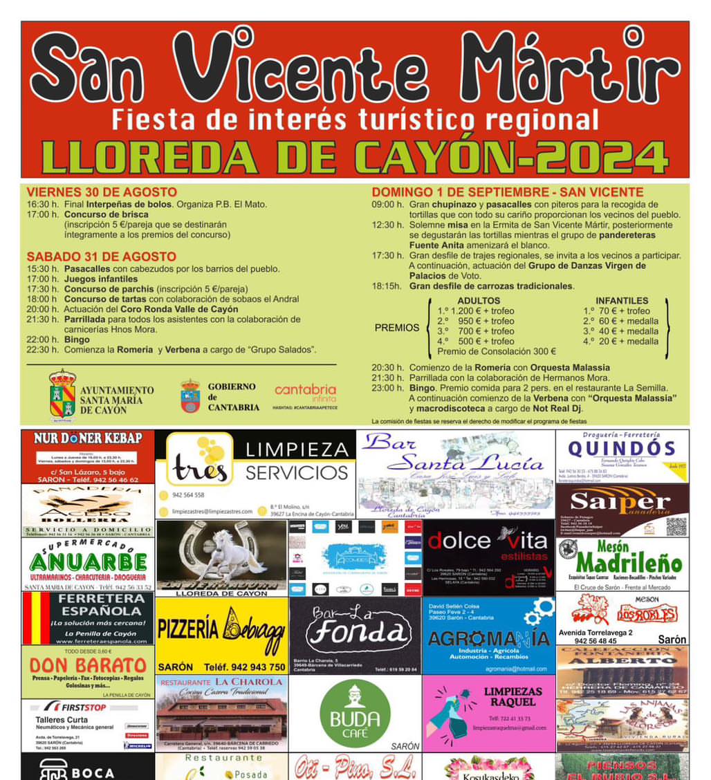 San Vicente Mártir Lloreda de Cayón 2024