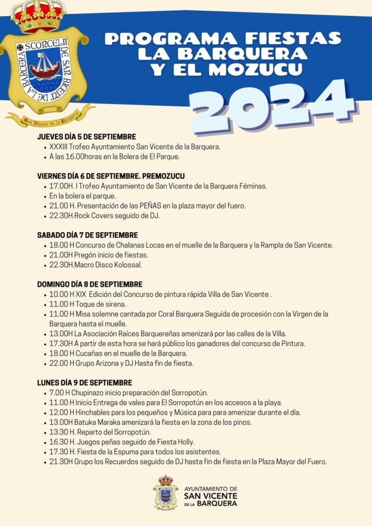 Fiestas de la Barquera y el Mozuco – San Vicente de la Barquera 2024