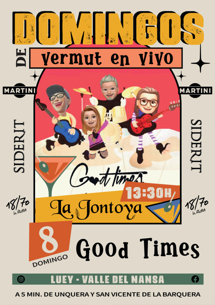 Sesiones Vermut: Good Times – 8 Septiembre