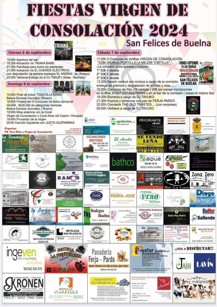 Fiestas de la Virgen de la Consolación – San Felices de Buena 2024