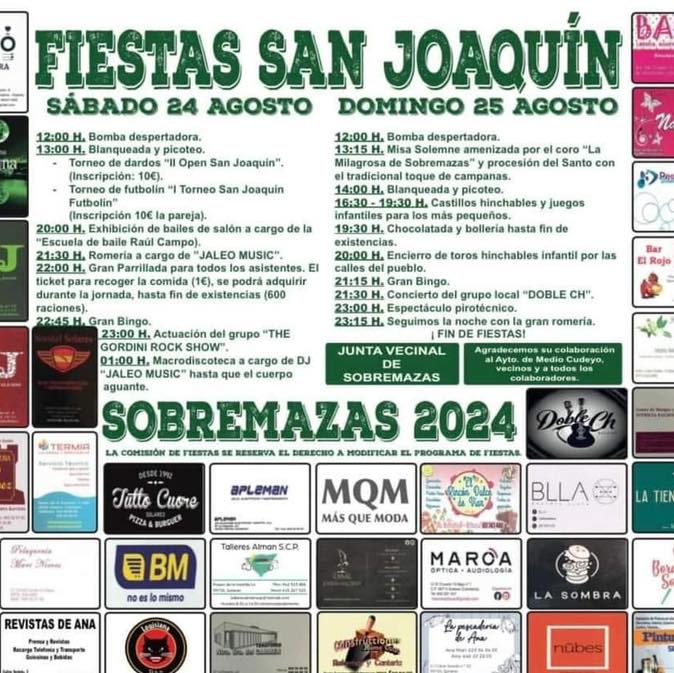 Fiestas San Joaquín Sobremazas 2024