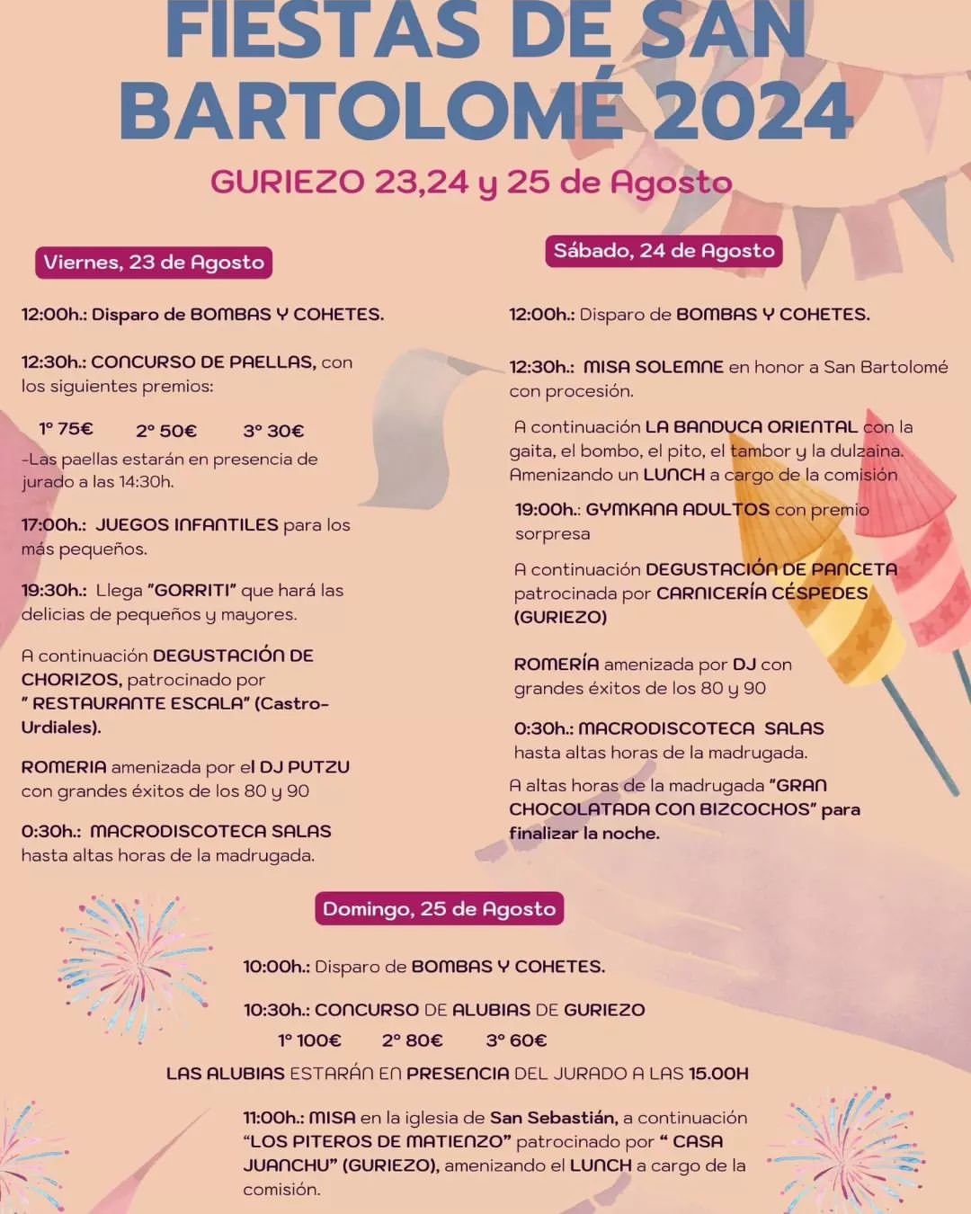 Fiestas de San Bartolomé Guriezo 2024