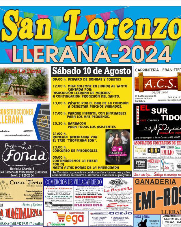 Fiestas de San Lorenzo LLerana 2024