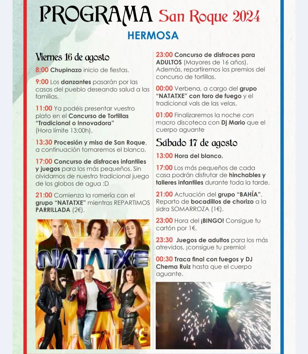 Fiestas de San Roque Hermosa 2024