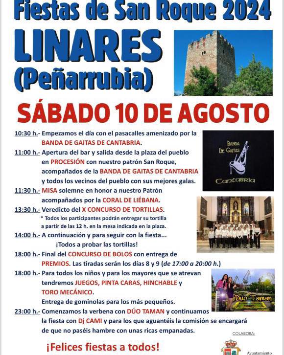 Fiestas de San Roque Linares – Peñarrubia 2024