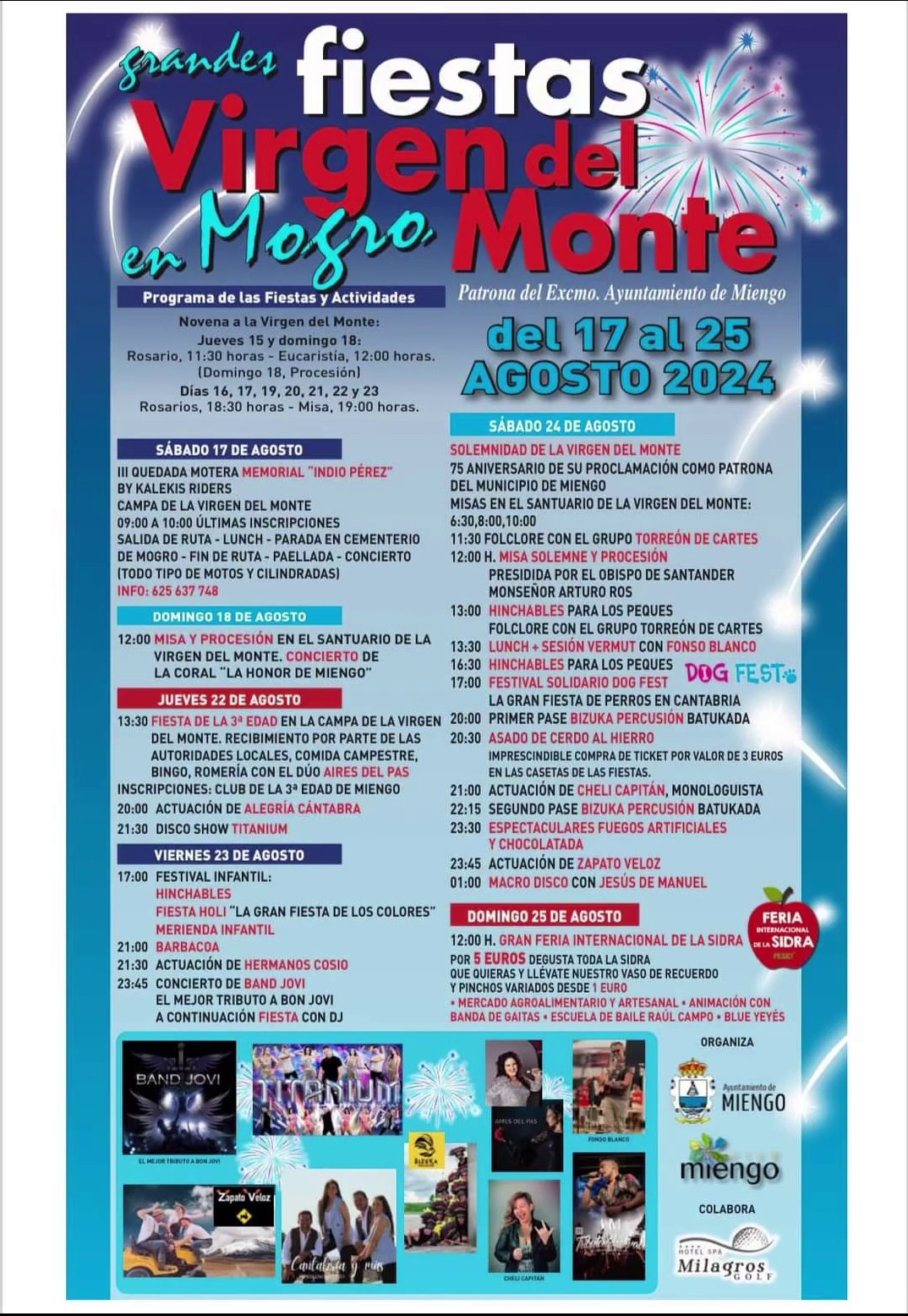 Grandes Fiestas Virgen del Monte Mogro 2024