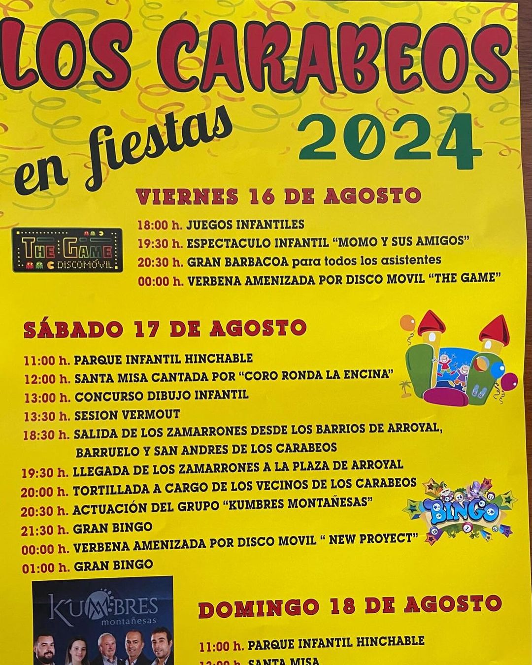 Los Carabeos en Fiestas 2024