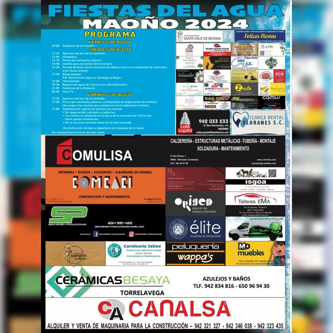 Fiestas del Agua Maoño 2024