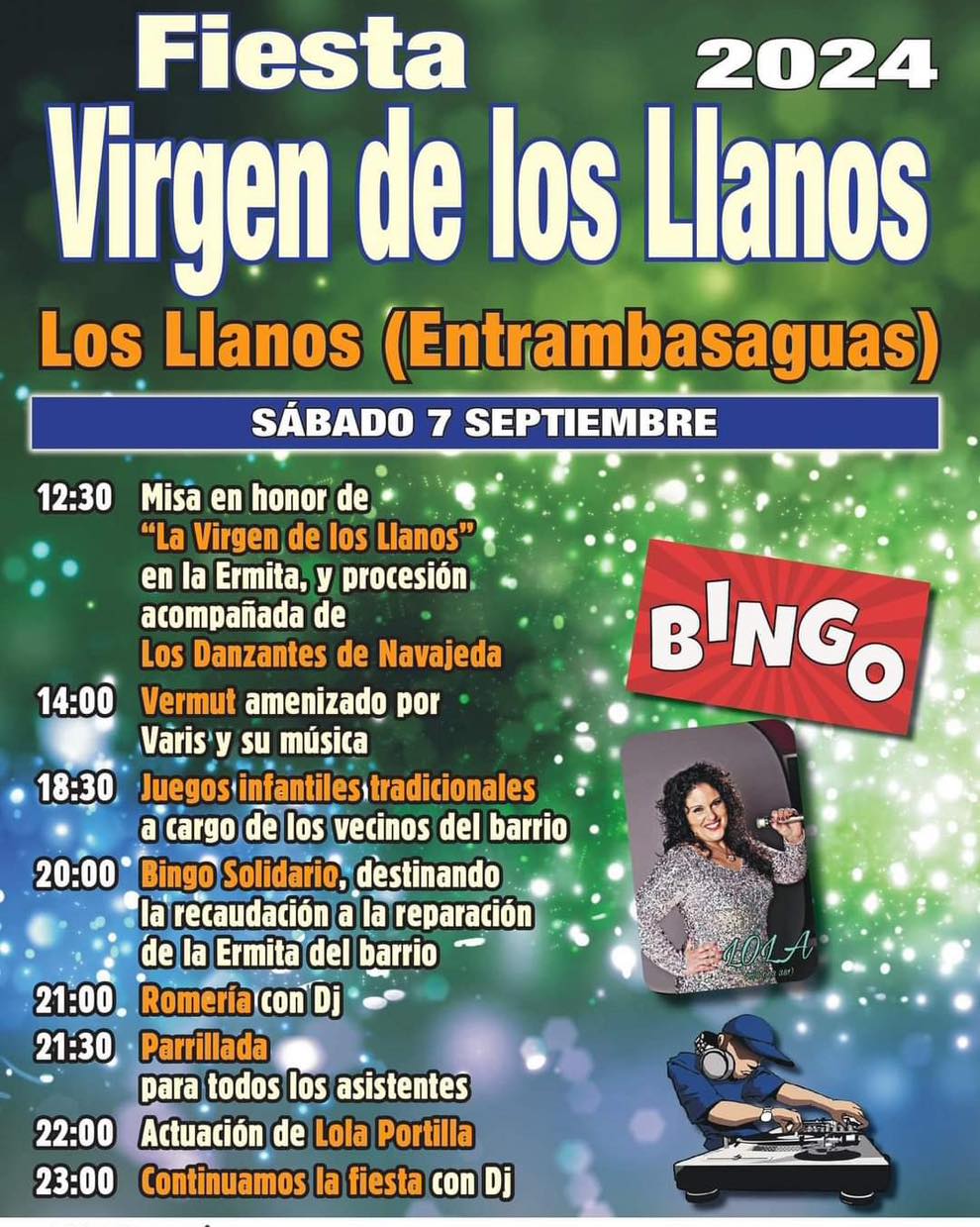 Fiesta Virgen de los Llanos 2024