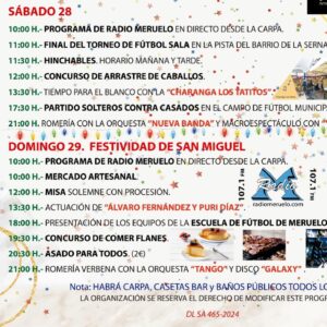 Fiestas de San Miguel de Meruelo 2024