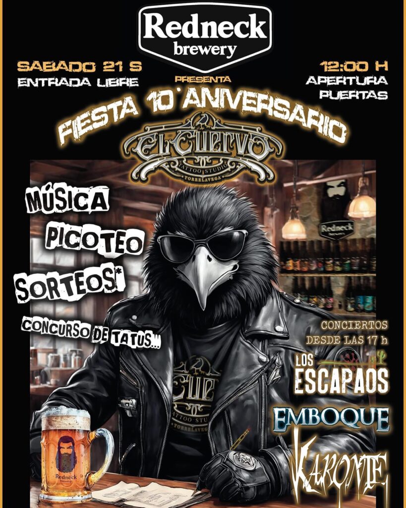 Fiesta 10 Aniversario El Cuervo Tattoo