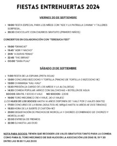 Fiestas Entrehuertas 2024