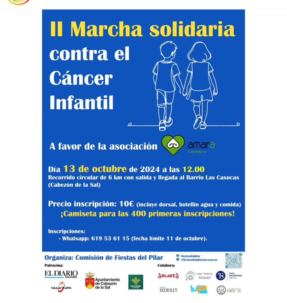Marcha solidaria a favor de Amara Cantabria