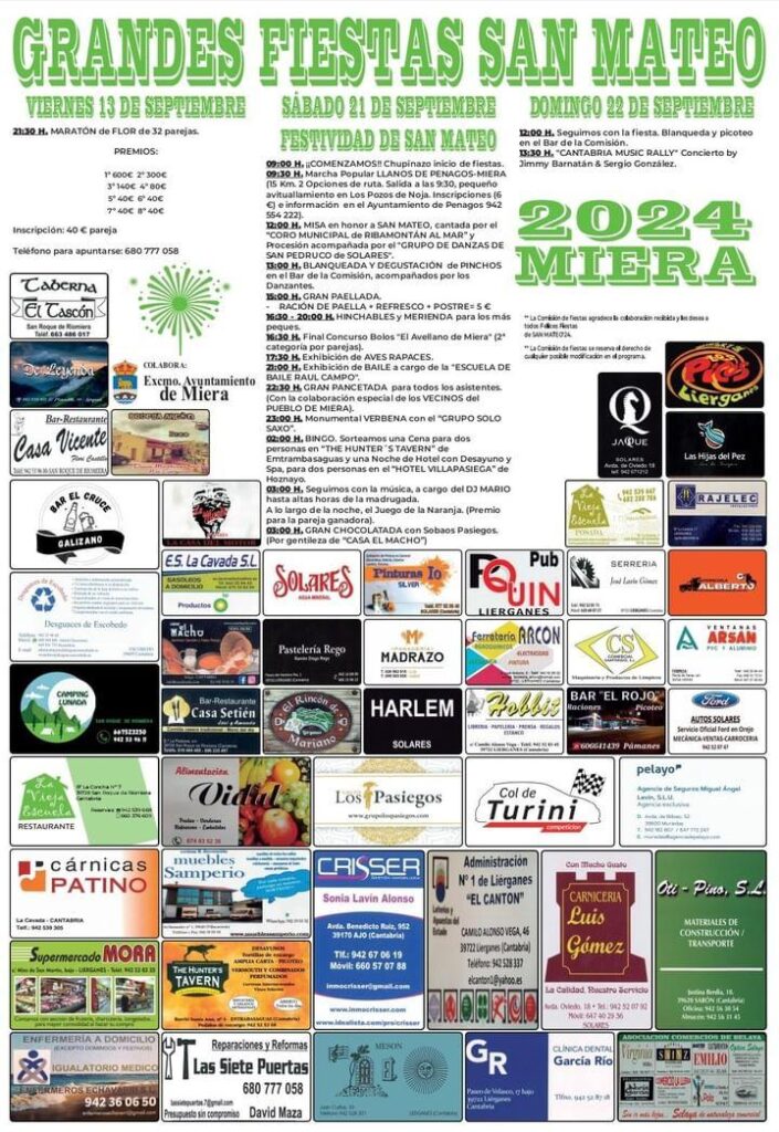 Grandes Fiestas San Mateo Miera 2024