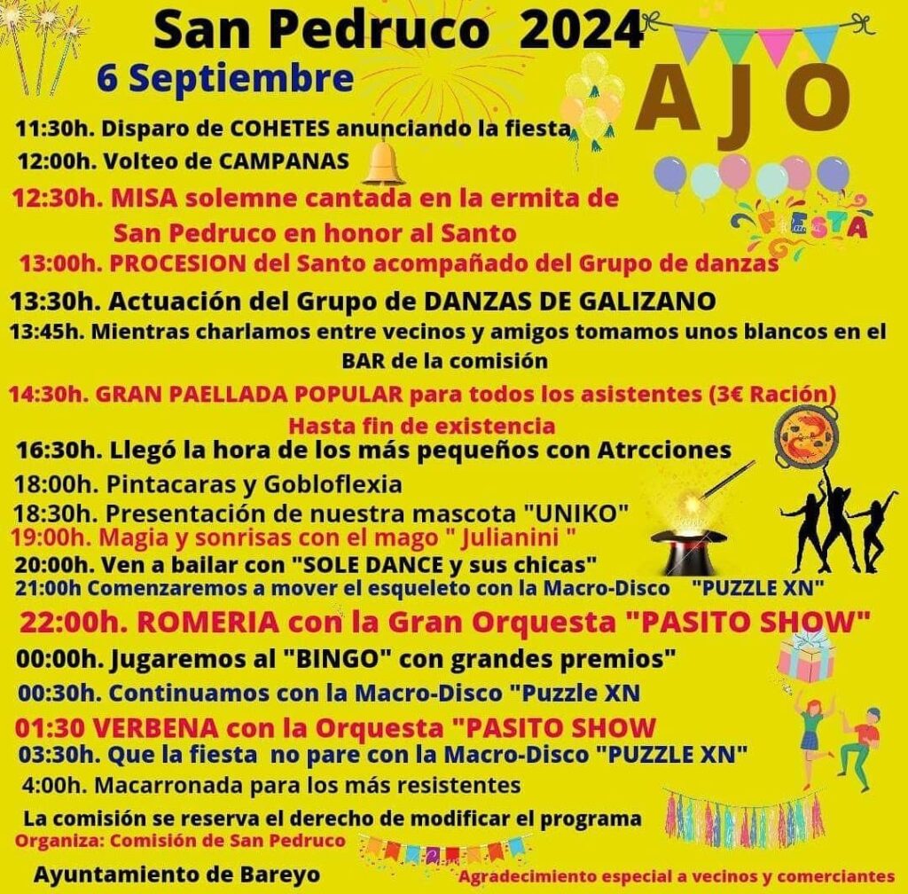 Fiestas de San Pedruco Ajo 2024