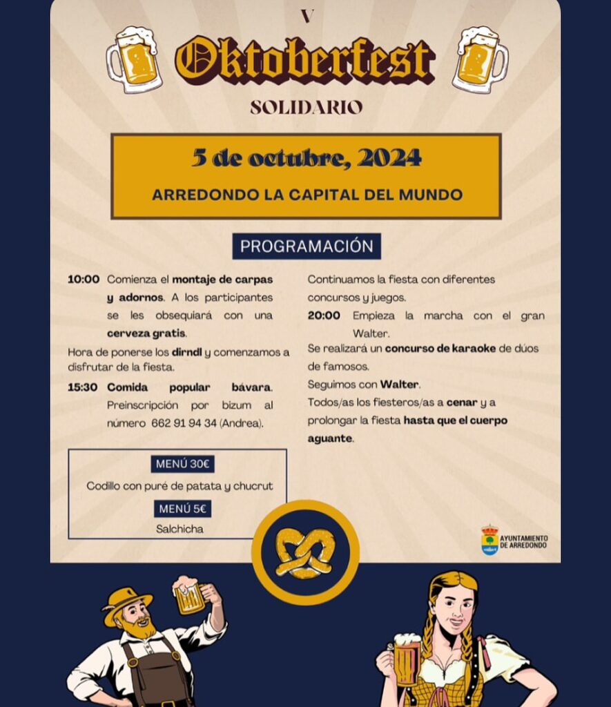 Oktoberfest Solidario Arredondo 2024