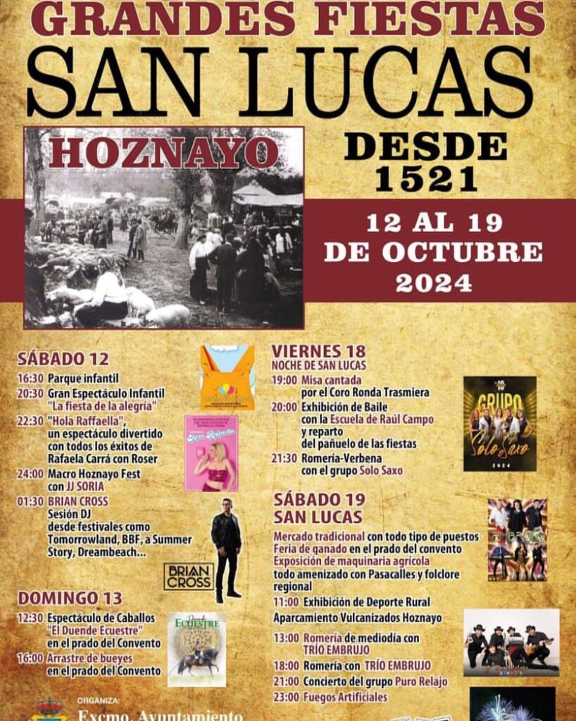 Grandes Fiestas San Lucas Hoznayo 2024