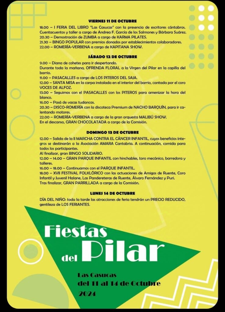 Fiestas del Pilar Cabezón de la Sal 2024