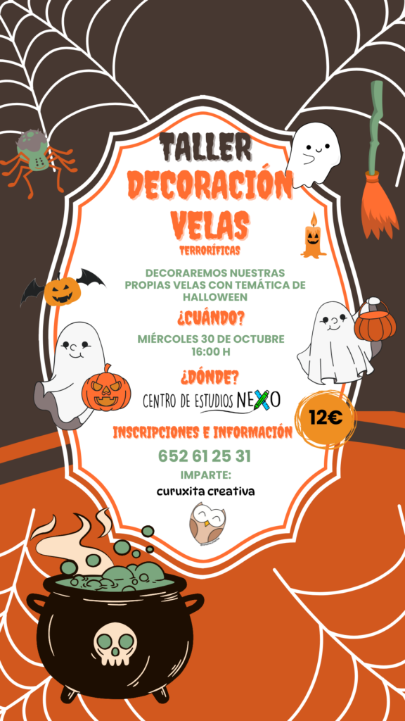 Taller de decoración de velas Halloween